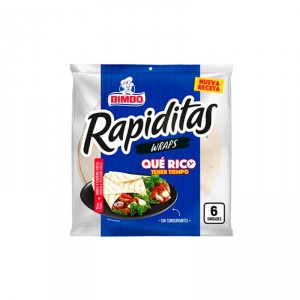 RAPIDITAS BIMBO WRAPS 6 UNDS. 240 GRS