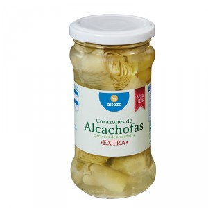 ALCACHOFA ALTEZA CORAZONES 8/12 280 GRS.165 GR P.E.