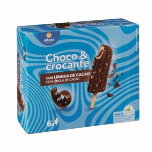 HELADO BOMBON CHOCO & CROCANTE ALTEZA PACK-6 384 GRS.