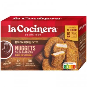 NUGGETS LA COCINERA POLLO CON SALSA BARBACOA 350 GRS