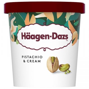 HELADO HÄAGEN-DAZS TARRINA PISTACHO & CREAM 365 GRS.