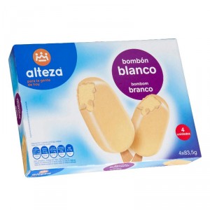 HELADO ALTEZA BOMBON BLANCO PACK- 4 UNDS. X 83,5 GRS.