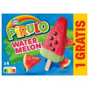 HELADO PIRULO SANDIA 4X73 ML. 3+1 GRATIS 334 GRS.