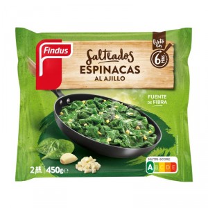 ESPINACAS AL AJILLO 400 GRS. FINDUS