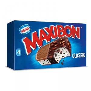 HELADO NESTLE MAXIBON NATA PACK-4 UNDS, 384 GRS