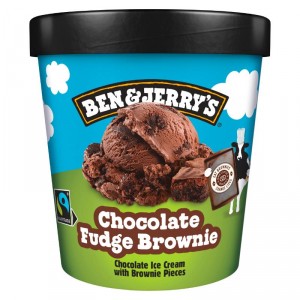 HELADO BEN&JERRY'S CHOCOLATE FUDGE BROWNIE 406 GRS.