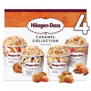 HELADO HÄAGEN-DAZS MINICUPS CARAMEL COLLECTION P-4 UND 355GR