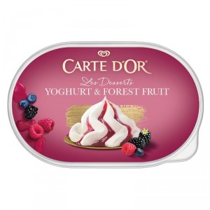 HELADO CARTE D'OR SELECCION YOGUR FRUTAS DEL BOSQUE 500 GRS