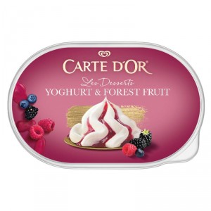 HELADO CARTE D'OR SELECCION YOGUR FRUTAS DEL BOSQUE 480 GRS