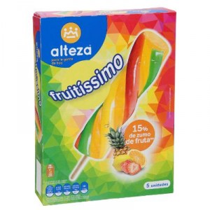 HELADO ALTEZA FRUITISSIMO 5 UND X 90 GRS