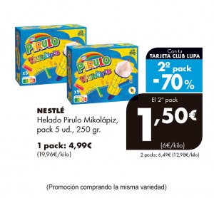 HELADO NESTLE PIRULO MIKOLAPIZ 5 UNDS 250 GRS