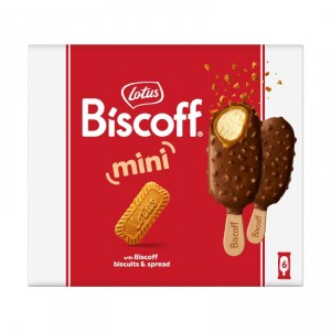HELADO LOTUS BISCOFF BOMBON MINI IC STICK 6 UD.276GR.