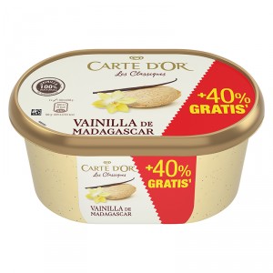 HELADO CARTE D'OR VAINILLA 900 ML.+40% GRATIS 622 GRS.