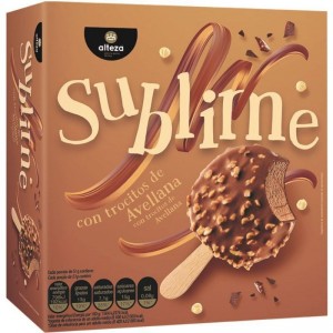 HELADO ALTEZA SUBLIME TROCITOS DE AVELLANA 4X51 GRS