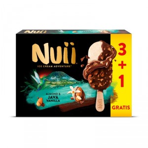 HELADO NUII ALMENDRADO VAINILLA JAVA 90ML 3+1 GRATIS, 322 GR