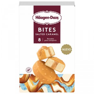 HELADO HÄAGEN-DAZS BITES SALTED CARAMEL P-8 UND 120GR