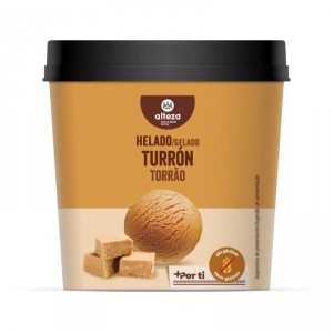 HELADO ALTEZA TURRON TARRINA 500 ML 303 GRS.
