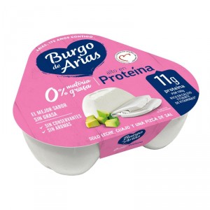 QUESO BURGO DE ARIAS FRESCO 0% MATERIA GRASA P-3 X 72GRS