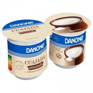 CUAJADA DANONE AZUCARADA PACK 2 UNDS X 135 GRS