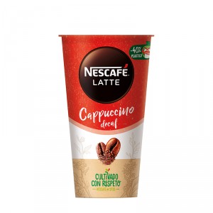 CAFE NESCAFE LATTE CAPPUCCINO DESCAFEINADO 205 ML.