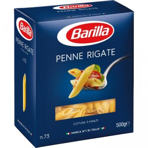 PASTA BARILLA PENNE RIGATE 500 GRS