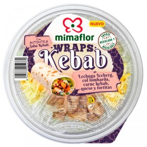BARQUETA MIMAFLOR WRAPS KEBAB 300 GRS.