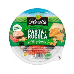 BARQUETA FLORETTE PASTA+RUCULA 315 GRS