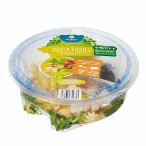 BARQUETA ALTEZA FUSILLI CON TOMATE Y ALBAHACA 265 GRS.