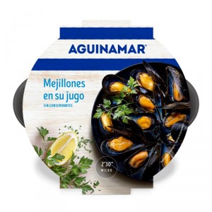 MEJILLON COCIDO EN SU JUGO AGUINAMAR 500 GRS.