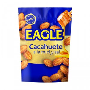 CACAHUETES FRITOS EAGLE A LA MIEL Y SAL 75 GRAMOS.