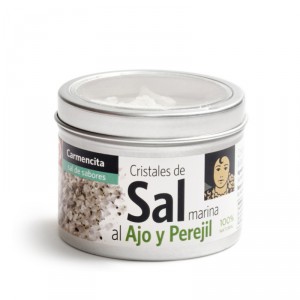 SAL CARMENCITA CRISTAL CON AJO Y PEREJIL 80 GRS