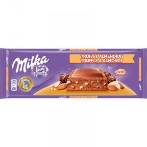 CHOCOLATE MILKA TRUFA Y ALMENDRAS 300 GRS