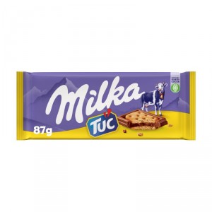 CHOCOLATE MILKA GALLETA SALADA TUC 87 GRS