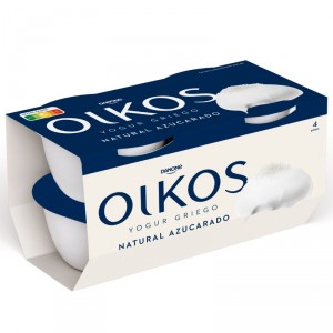 YOGUR DANONE OIKOS NATURAL AZUCARADO PACK-4 X 110 GR.