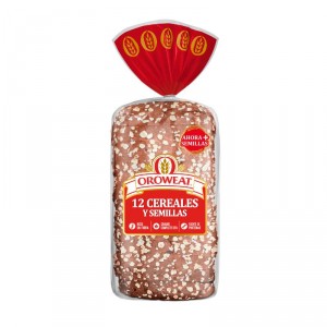 PAN OROWEAT BIMBO 12 CEREALES Y SEMILLAS 550 GR