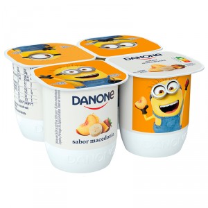 YOGUR DANONE SABOR MACEDONIA PACK 4 UNDS X 120 GRS