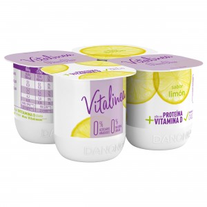 YOGUR VITALINEA SABOR LIMON PACK 4 UNDS X 120 GRS