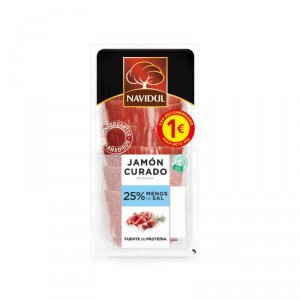 JAMON CURADO NAVIDUL 25% MENOS DE SAL 45 GRS