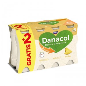YOGUR DANONE DANACOL LIQUIDO PIÑA PACK-6 X 100 GRS.