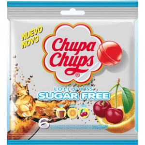 CHUPA-CHUPS SUGAR FREE PACK 6 UNDS