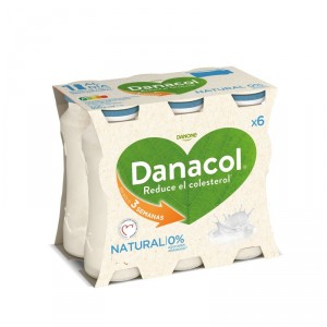 YOGUR DANONE DANACOL LIQUIDO NATURAL PACK-6 X 100 GRS