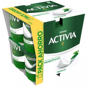 YOGUR DANONE ACTIVIA NATURAL PACK 8 UNDS X 125 GRS