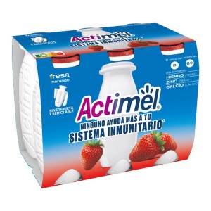 YOGUR DANONE ACTIMEL FRESA PACK-6 X 100 GRS