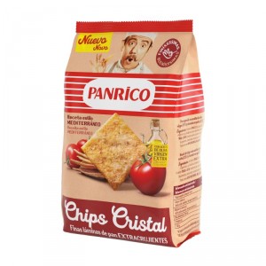 PAN CRISTAL PANRICO CHIPS MEDITERRANEO Y TOMATE 90 GRS.