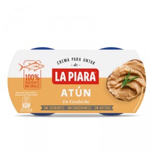 PATE LA PIARA ATUN EN ESCABECHE PACK 2 UNDS, 150 GRS