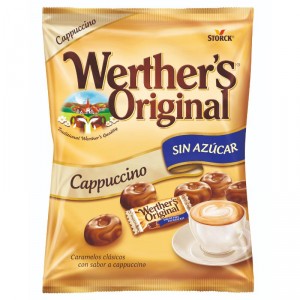 CARAMELOS WERTHER'S CAPPUCCINO SIN AZUCAR 90 GRS.