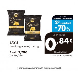 PATATAS LAY'S GOURMET 170 GRS