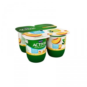 YOGUR DANONE ACTIVIA DESNATADO CON MELOCOTON P-4X120 GRS