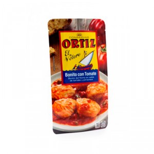 BONITO ORTIZ EN SALSA DE TOMATE Y PIMIENTOS 300 GR.