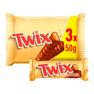 SNACK TWIX PACK 3 UNIDADES X 50 GRS